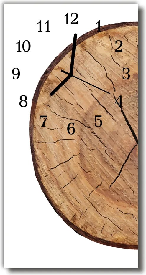 Zegar Szklany Pionowy Belkami kolorowy