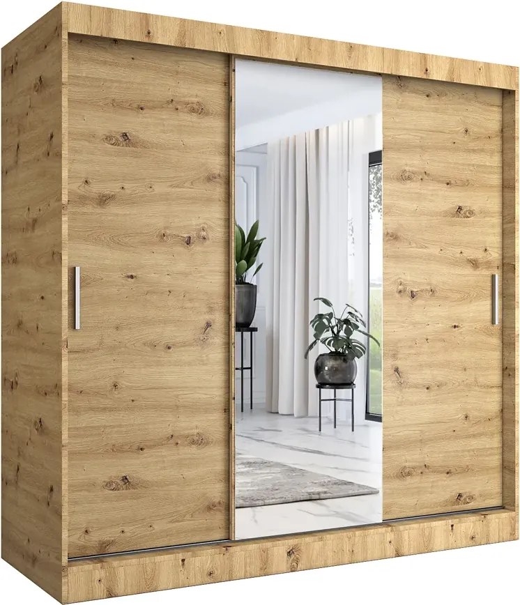 Szafa przesuwna dąb artisan 200 cm A0-N67