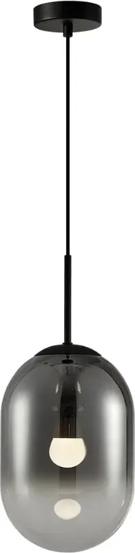 Lampa wisząca z czarnym dużym kloszem - K402 M6-N06