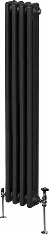 Tradycyjny grzejnik 3-kolumnowy - 1800 x 202 mm - czarny