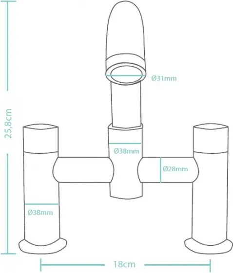 Rzymska bateria wannowa NEISSE