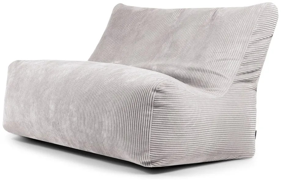 Jasnoszary sztruksowy worek do siedzenia Sofa Seat Lounge – SLOWDOWN