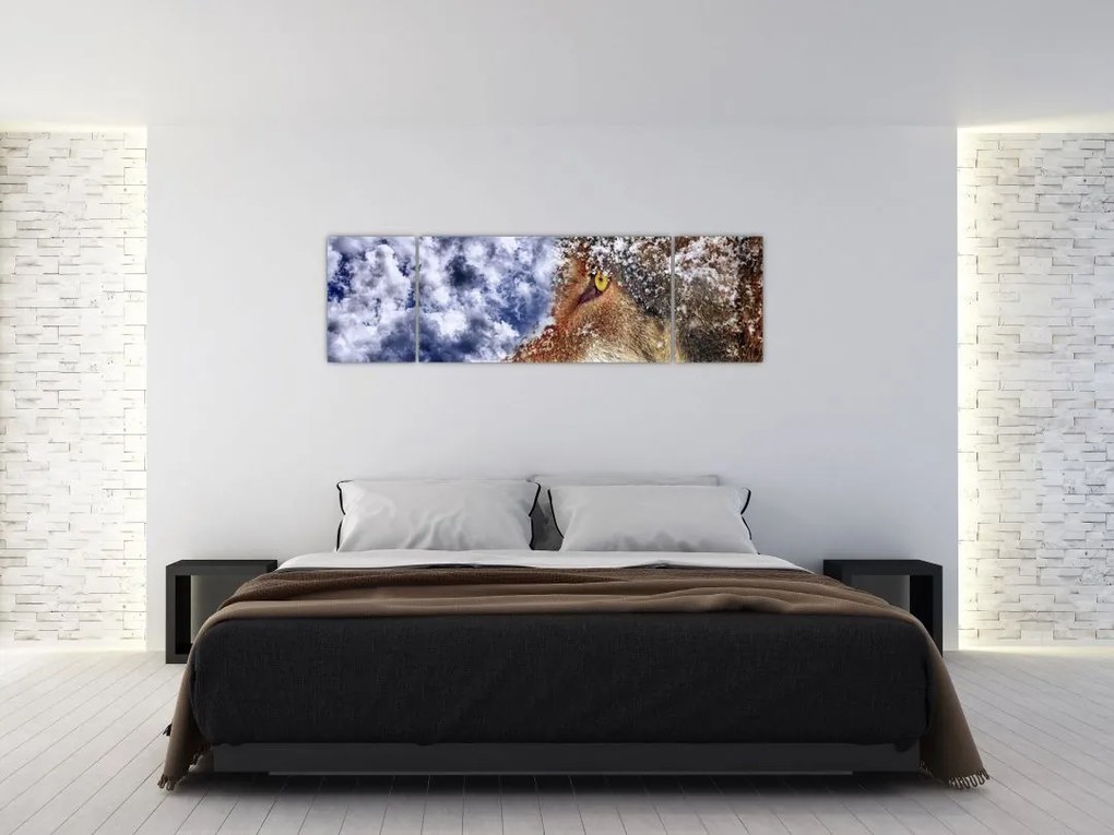 Obraz wilka (170x50 cm)