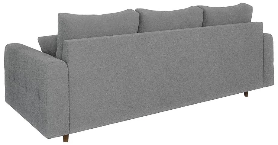 Szara sofa z materiału bouclé 210 cm Ariella – Ropez