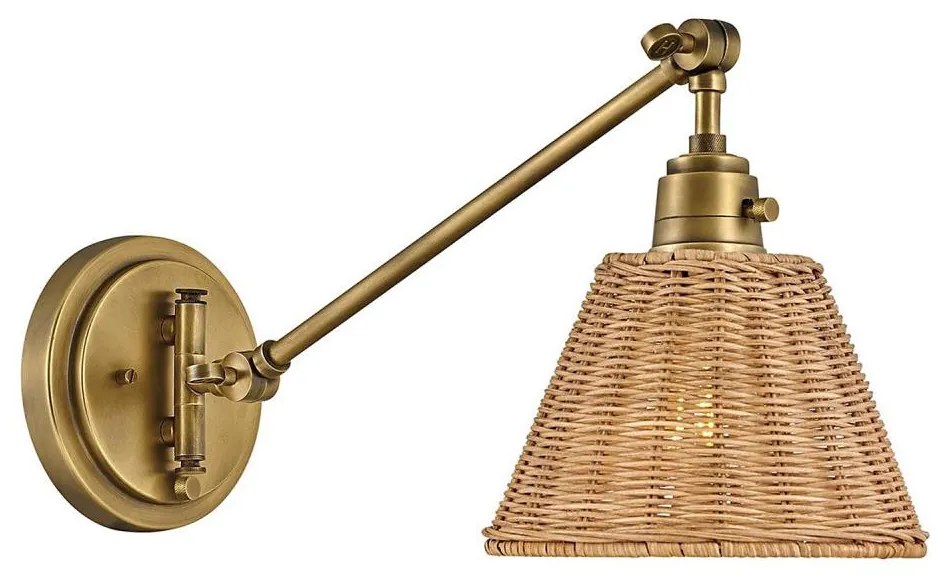 Hinkley HK-ARTI-1W-HB-NR-Kinkiet punktowy ARTI 1xE27/60W/230V złoty/brązowy