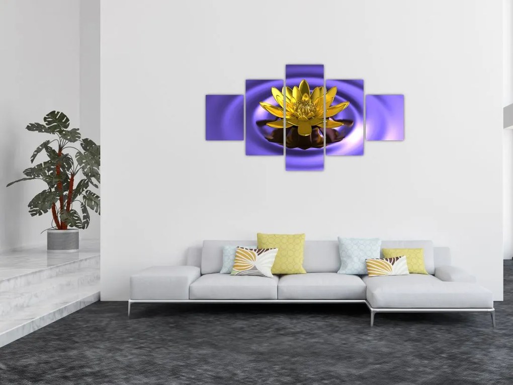 Obraz - Lilia wodna (125x70 cm)