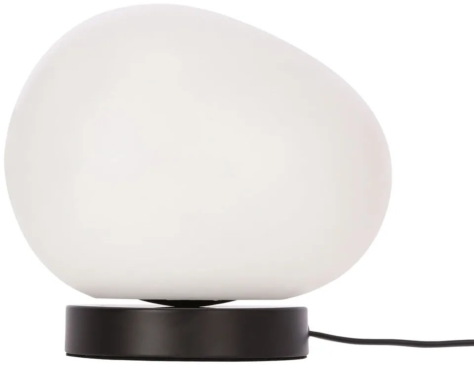 Czarno-biała lampa stołowa (wysokość 19 cm) Stones – Candellux Lighting