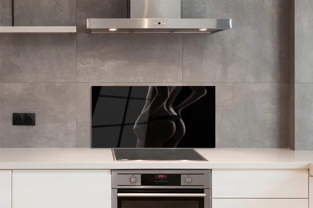 Panel szklany do Kuchni Zarys Kobiecego Ciała