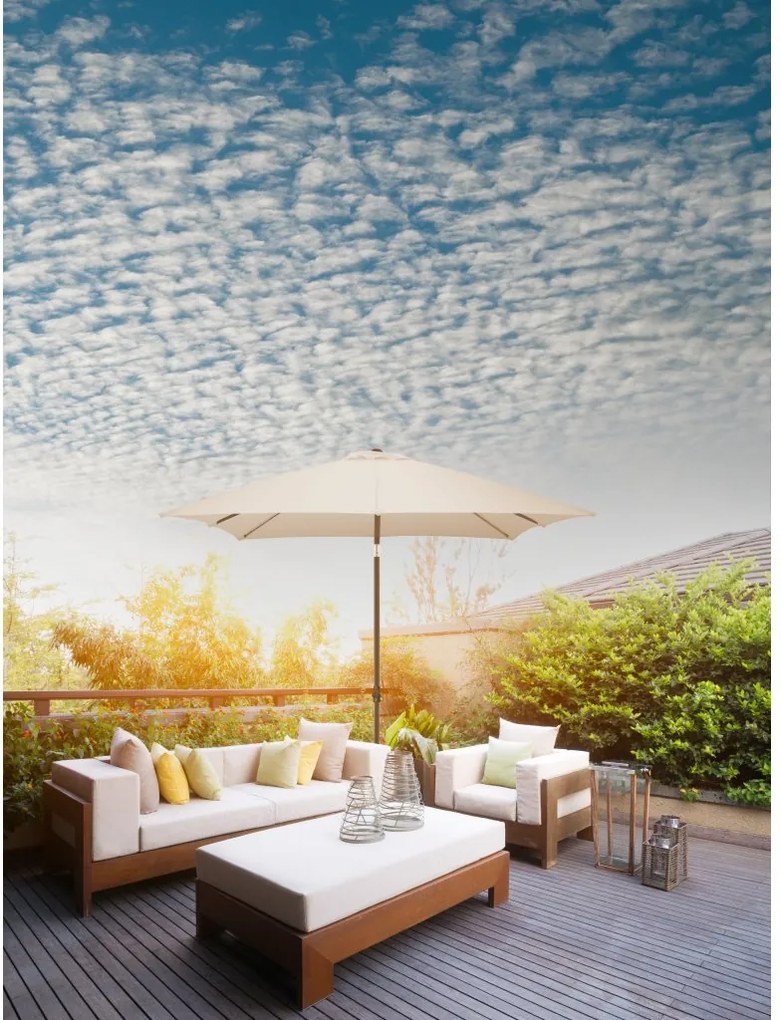 Basic z systemem Push Up 210 x 210 cm – regulowany parasol - 2. gatunek (S251)