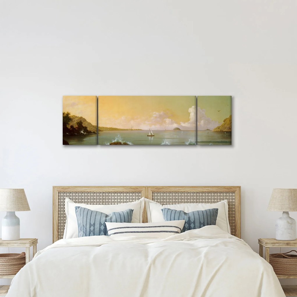 Obraz - Martin Johnson Heade, Rio de Janeiro Bay, reprodukcje (170x50 cm)