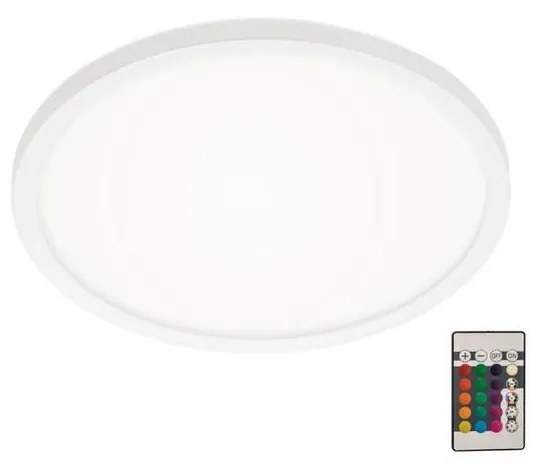 Briloner 7092-416 - Plafon ściemnialny RGBW SLIM LED/15W/230V + pilot