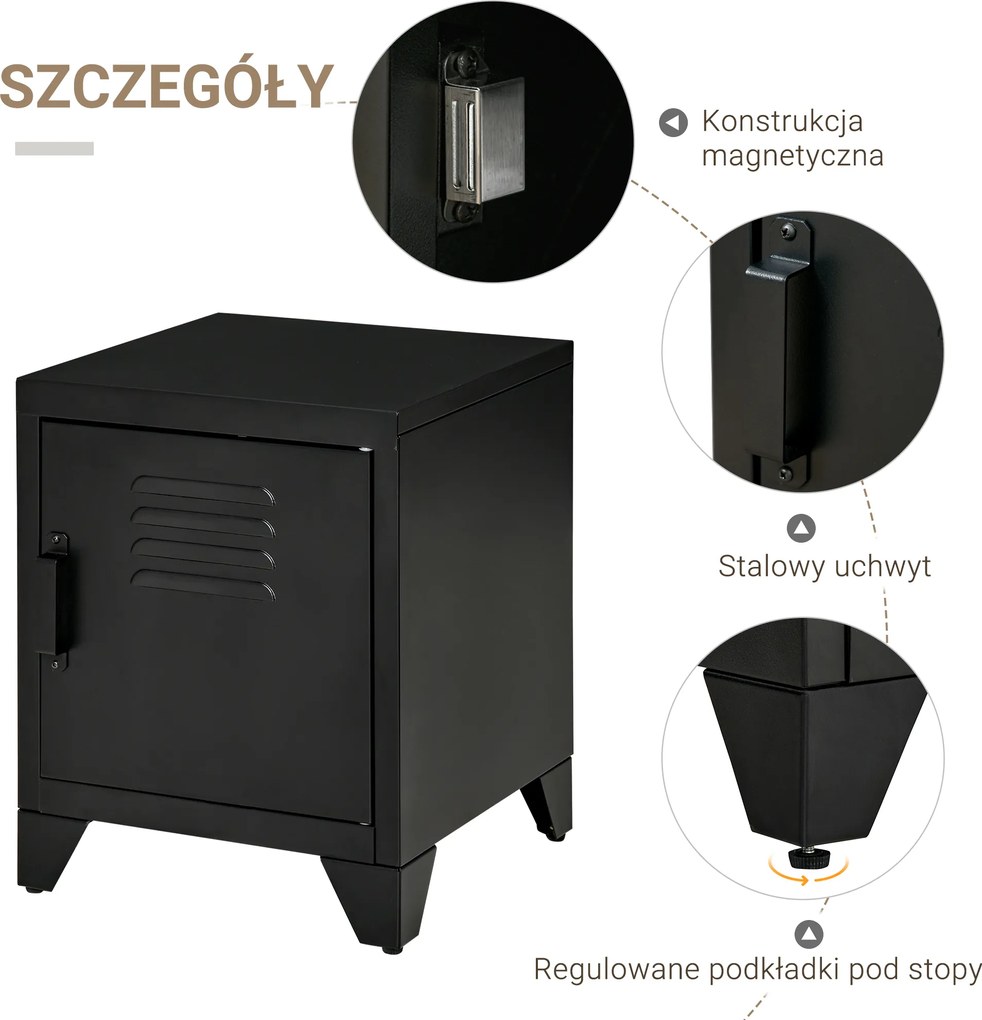 Stolik nocny HOMCOM 40 cm x 40 cm x 50 cm