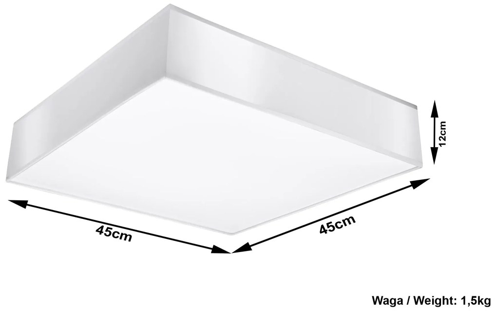 Kwadratowy minimalistyczny plafon S3-D33