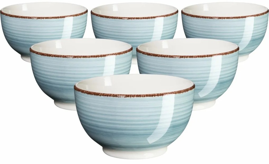 Mäser Zestaw 6 misek Bel Tempo 14 cm,jasnoniebieskie