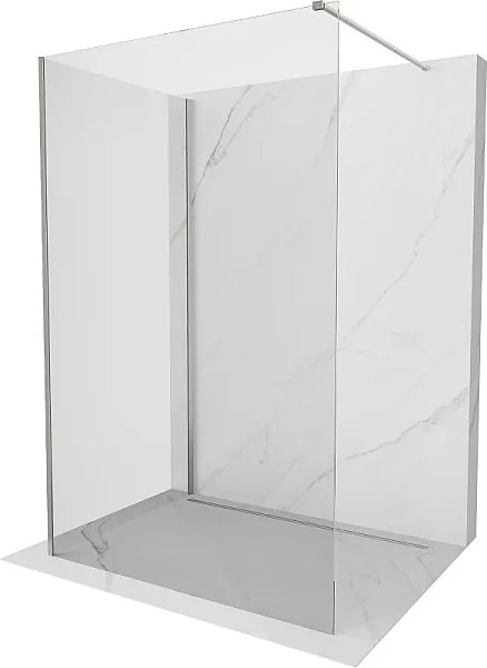 Mexen Kioto ścianka prysznicowa Walk-in 120 x 120 cm, transparent, nikiel szczotkowany - 800-120-212-97-00-120