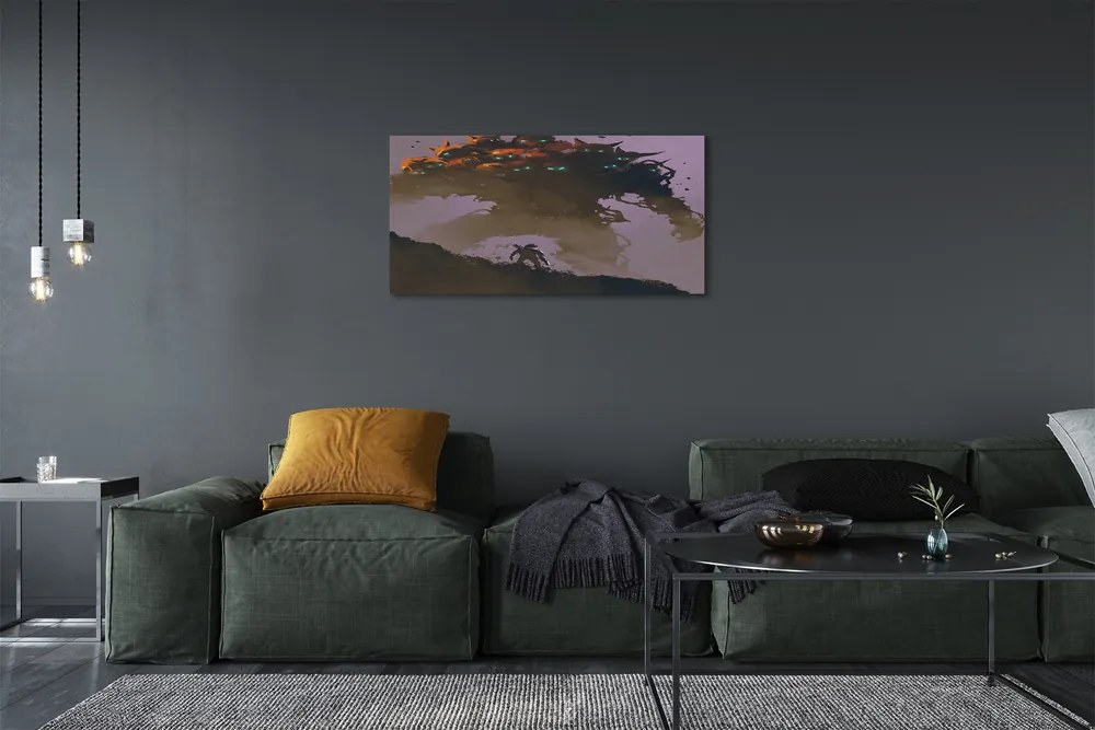 Obraz drukowany na płótnie Człowiek z Głowami