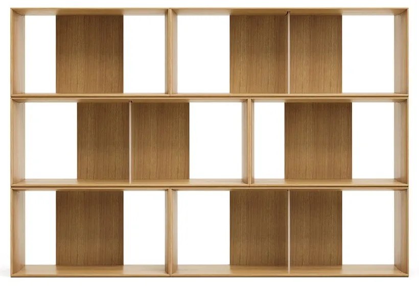 Modułowy system półek w dekorze dębu 6 szt. 168x114 cm Litto – Kave Home
