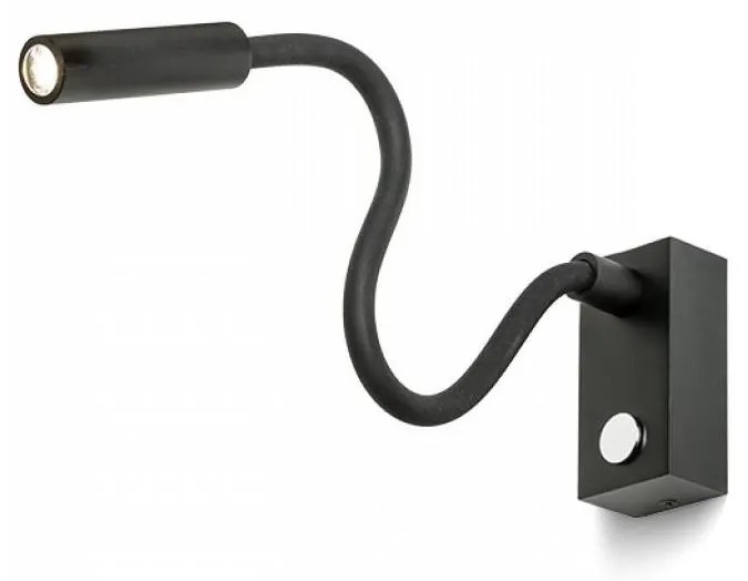 RED - Design Rendl - R10541 - LED lampka AIM LED/3W/230V czarna