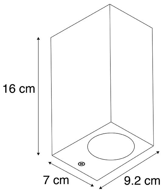 Zewnetrzna Inteligentna lampa ścienna szara z tworzywa sztucznego w komplecie z 2 żarówkami WiFi GU10 - Baleno Nowoczesny Oswietlenie zewnetrzne