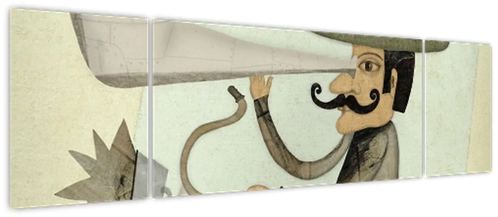 Obraz - Astronom na rowerze (170x50 cm)