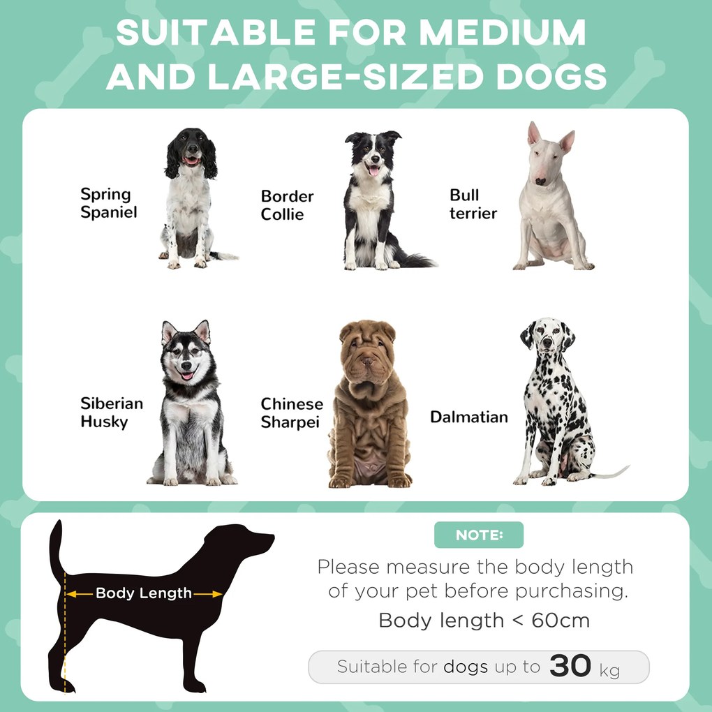 PawHut Legowisko dla Psa z Baldachimem, Oddychające, Wodoodporne, do 30 kg, 91 x 76 x 89 cm, Jasnoszary