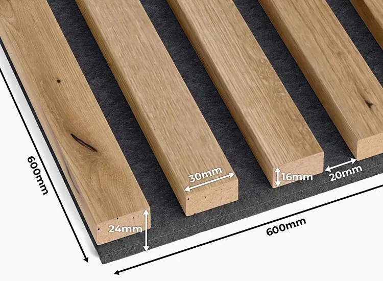 Panele akustyczne 6 szt. dąb artisan N6-F88