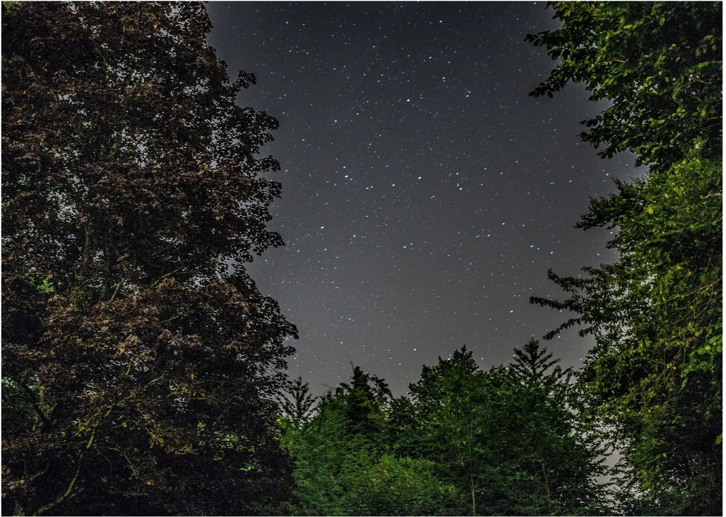 Obraz na szkle - nocne niebo (70x50 cm)