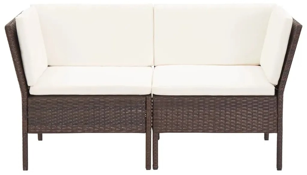 Zestaw brązowych mebli ogrodowych C6-P77