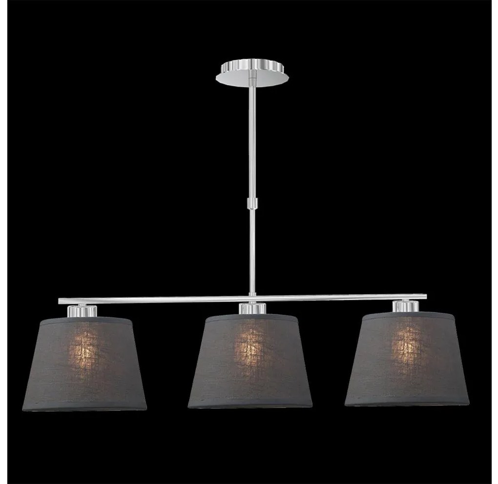 LUXERA 18067 – Lampa wisząca COMBO 3xE27/60W szary