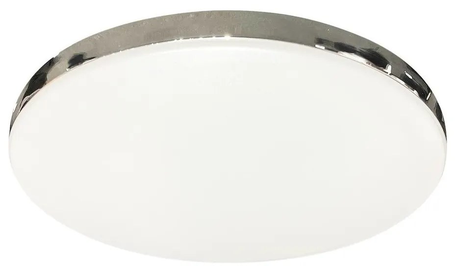Plafon łazienkowy LED MAYA, 15W, 230V, Ø 33 cm, IP44, chrom błyszczący