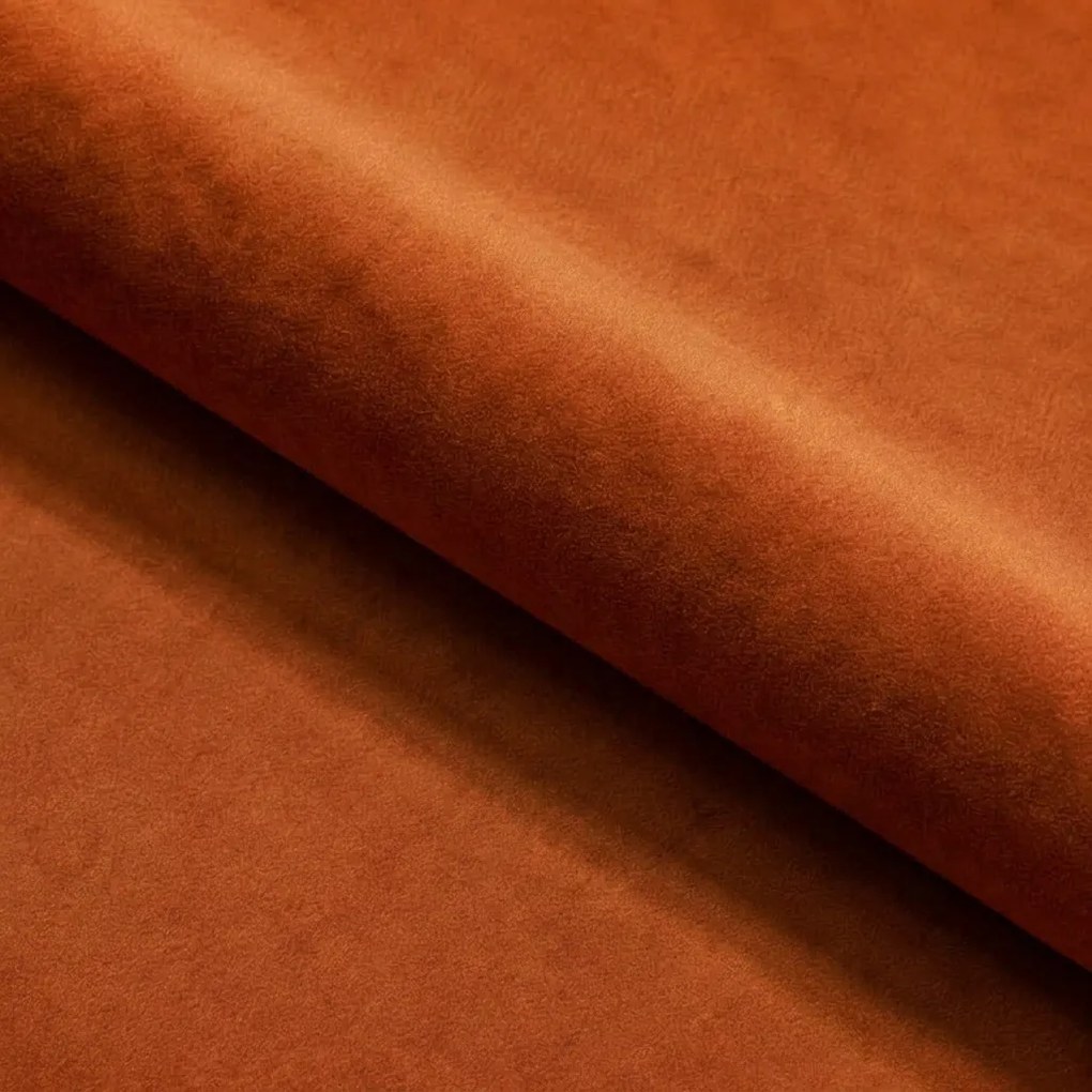 Krzesło do jadalni SORIA VELVET, terakota
