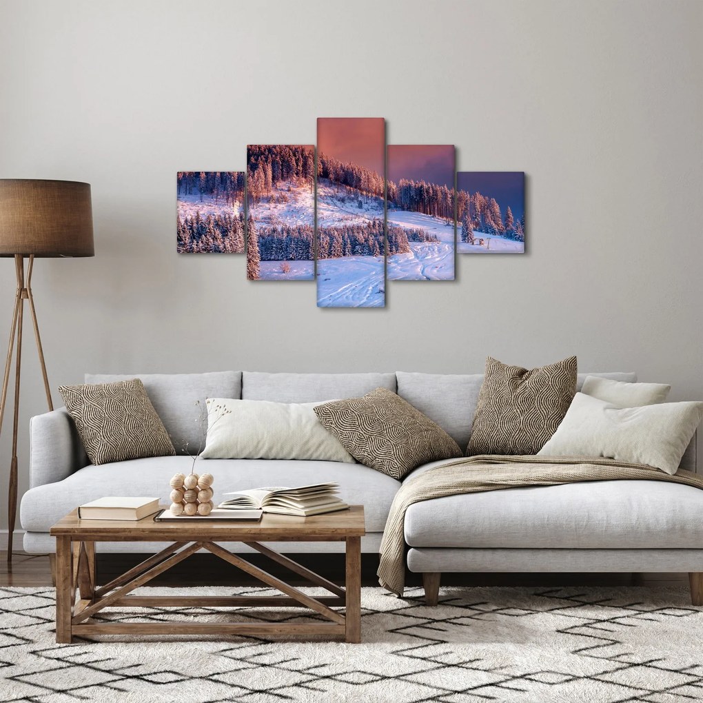 Obraz zimowego krajobrazu (125x70 cm)