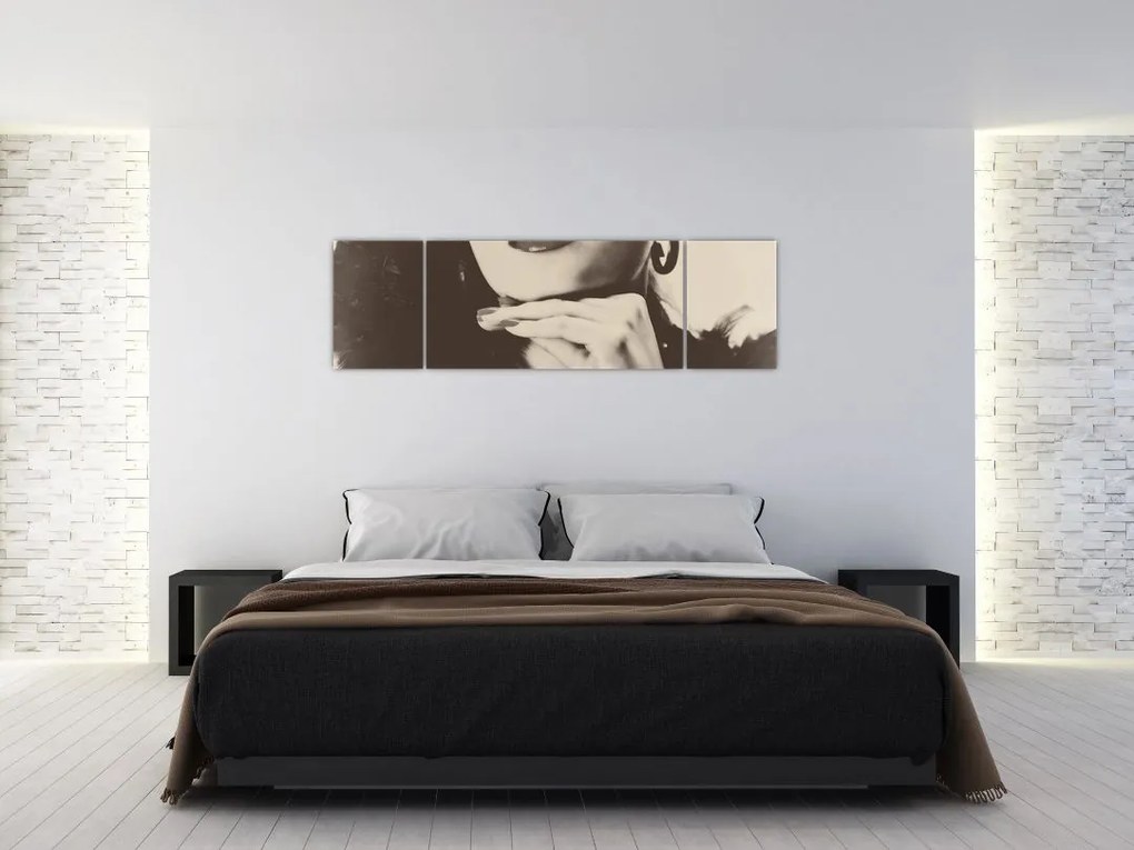 Obraz - Vintage zdjęcie kobiety (170x50 cm)