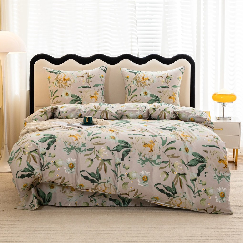 PrzytulneMieszkanie.pl PrzytulneMieszkanie.pl Pościel z mikrofibry ELYSIA, jasnoszara Rozmiar pościeli: 2 szt 70 x 80 cm | 160 x 200 cm