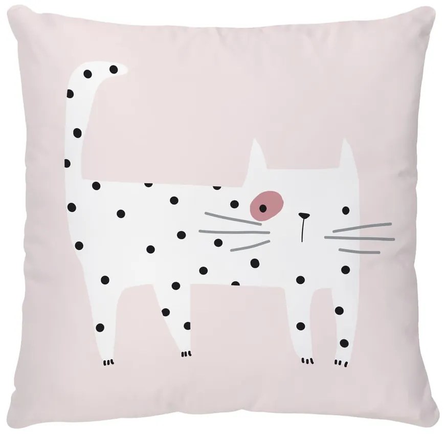Poduszka dziecięca z satyny bawełnianej 45x45 cm Meow Meow – Butter Kings
