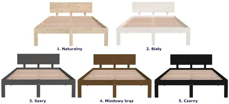Łóżko z naturalnej sosny 120x200 - Xena 4X