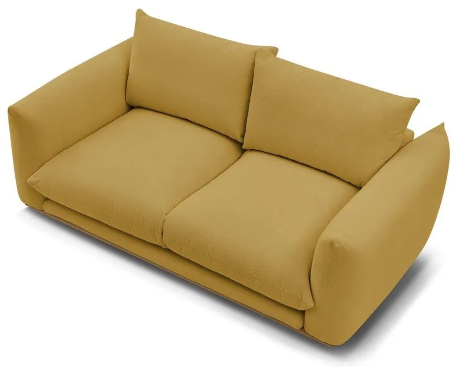 Żółta sofa 193 cm Ernest – Bobochic Paris