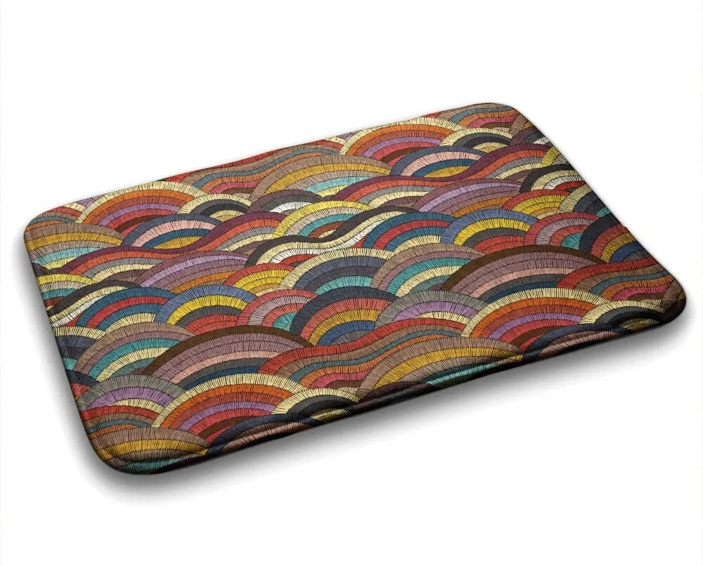 Antypoślizgowy dywanik łazienkowy Antypoślizgowy dywanik łazienkowy Kolorowa Abstrakcja