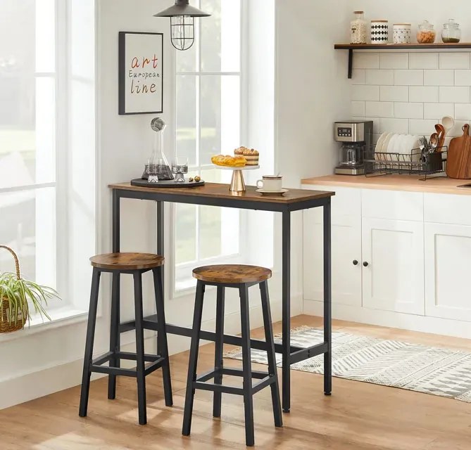 Industrialny stół barowy z 2 stołkami Z5-H40