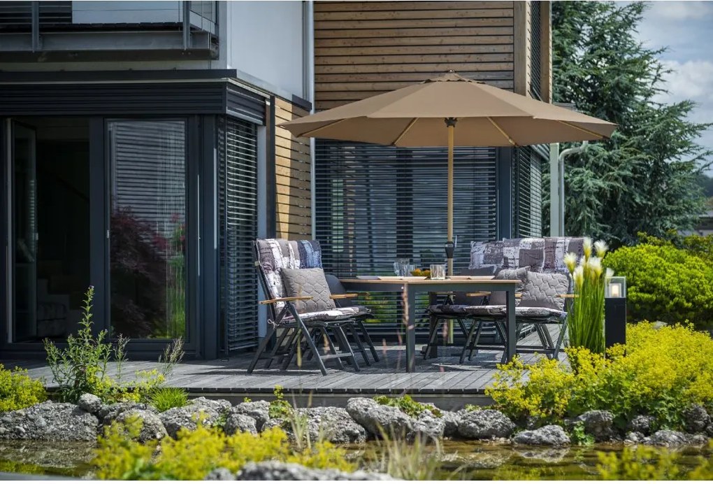 Doppler ALU WOOD parasol ogrodowy 350 cm antracyt