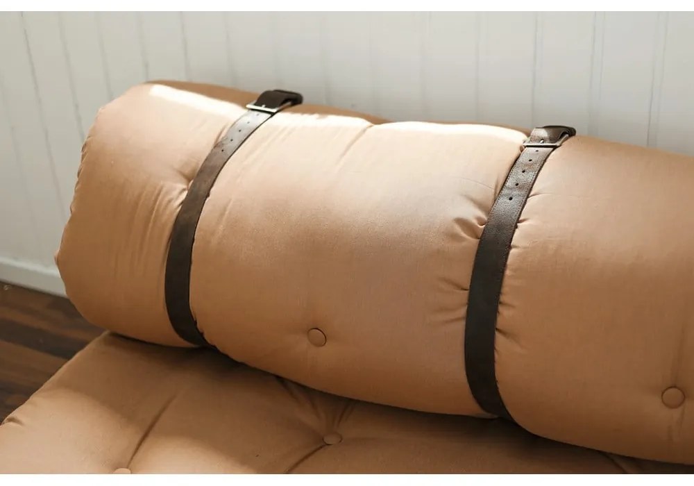 Sofa rozkładana z zielonym obiciem Karup Design Buckle Up Green