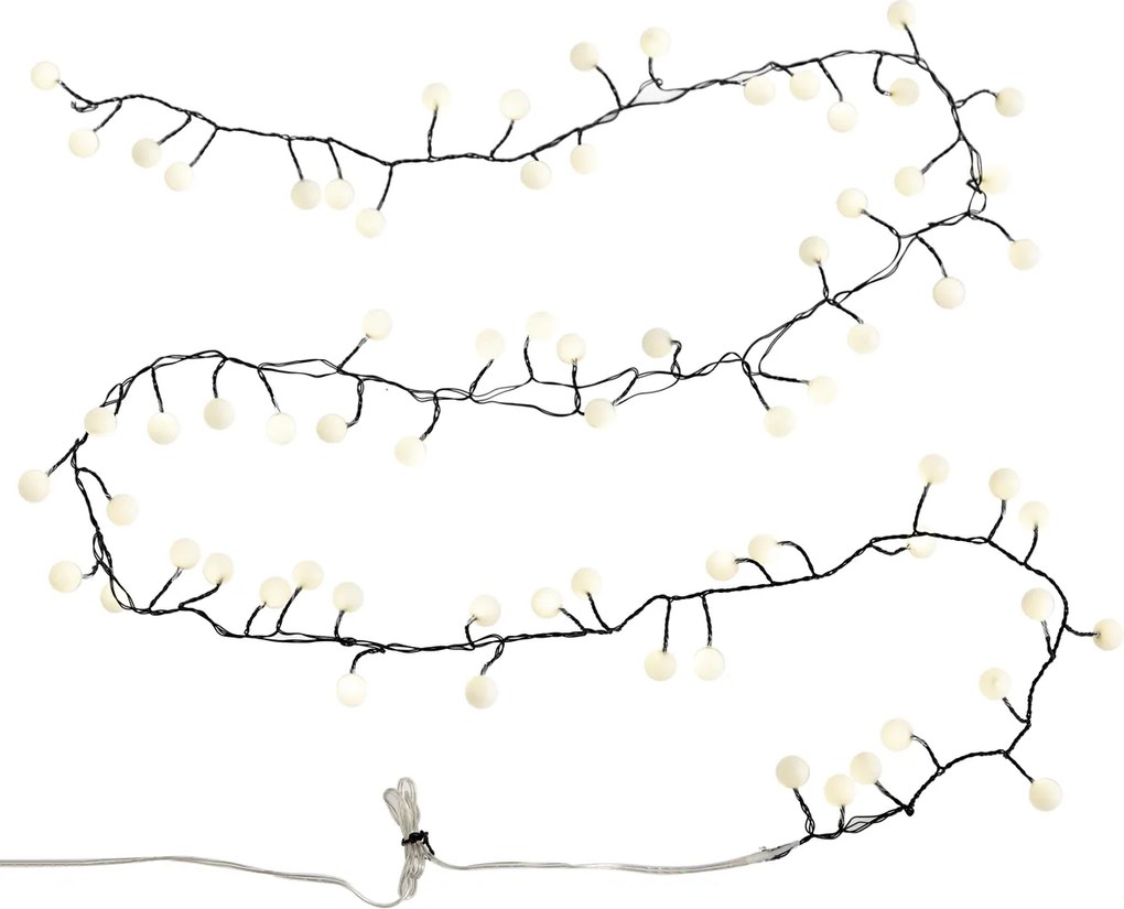 Lampki choinkowe zielone z 70 białymi diodami LED 3,5 m IP20 - Dasher