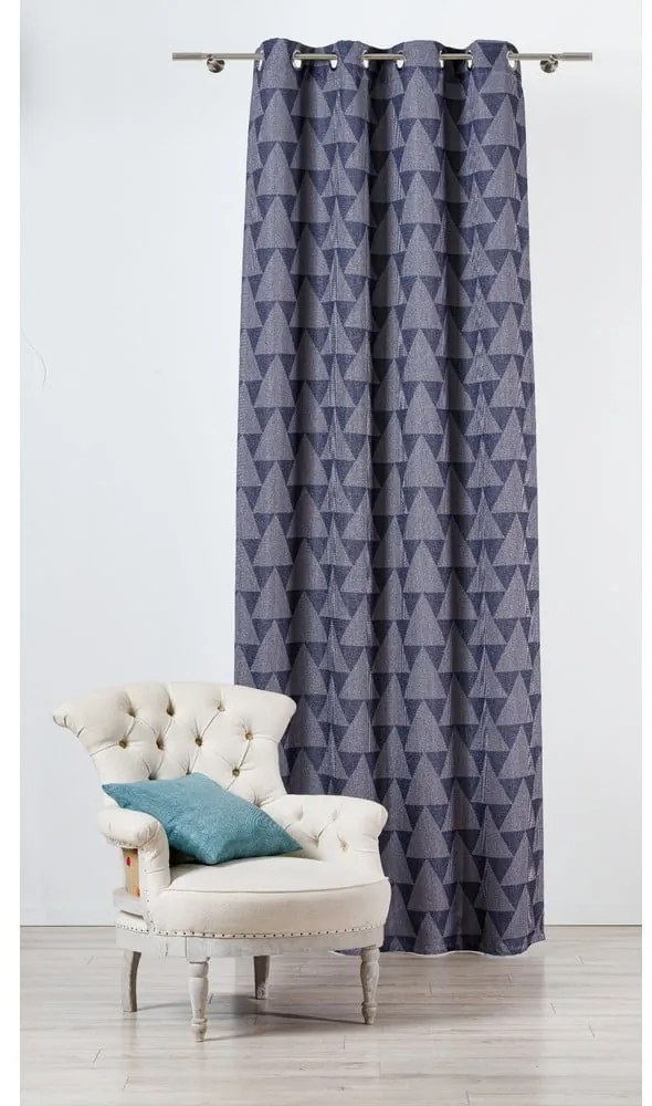 Niebiesko-szara zasłona 130x260 cm Zatapa – Mendola Fabrics