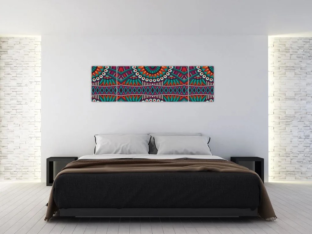 Obraz abstrakcji ozdobnej (170x50 cm)