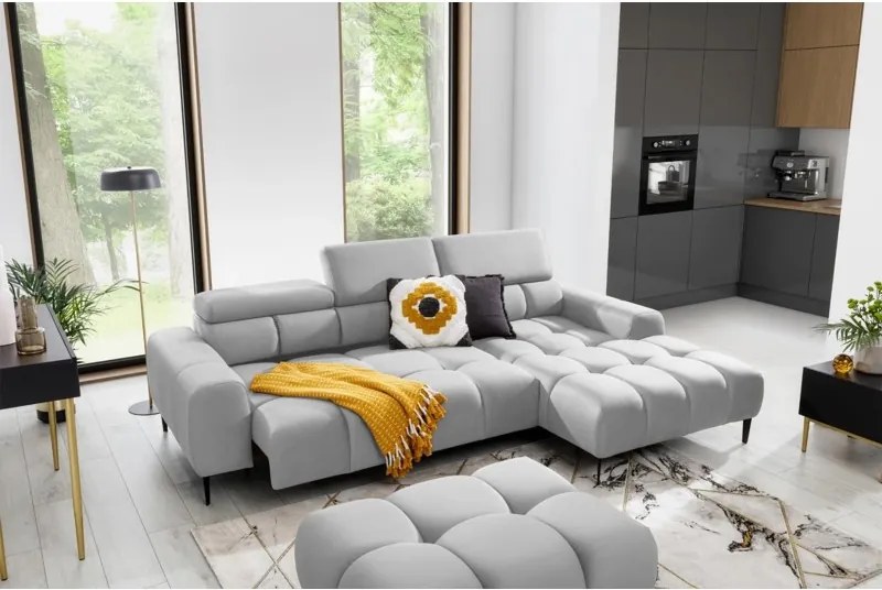 Narożnik PLAZA Mini Prawostronny w tkaninie Solar 80 WERSAL