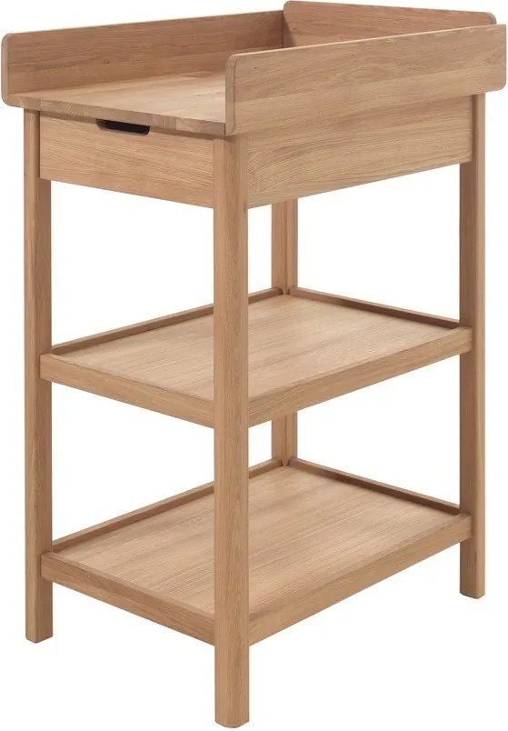 Przewijak z litego drewna dębowego z przewijakiem w naturalnym kolorze Forrest – Vipack