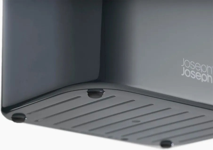 Ciemnoszary plastikowy stojak na akcesoria do mycia naczyń SinkStore – Joseph Joseph