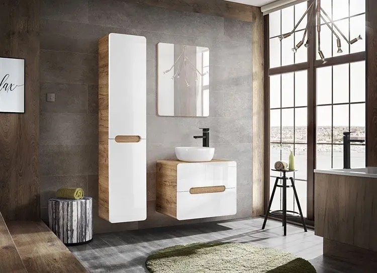 Biała kwadratowa umywalka ceramiczna na blat - Ravos 3X