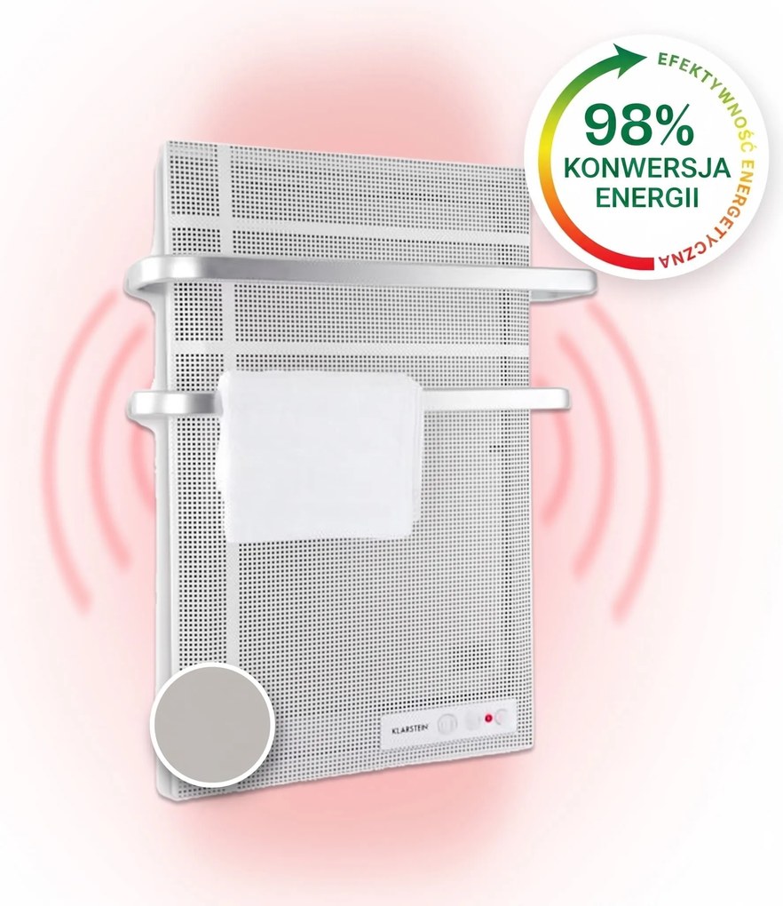 Klarstein Hotrod 1000W 80x60cm Panel na podczerwień Srebrny