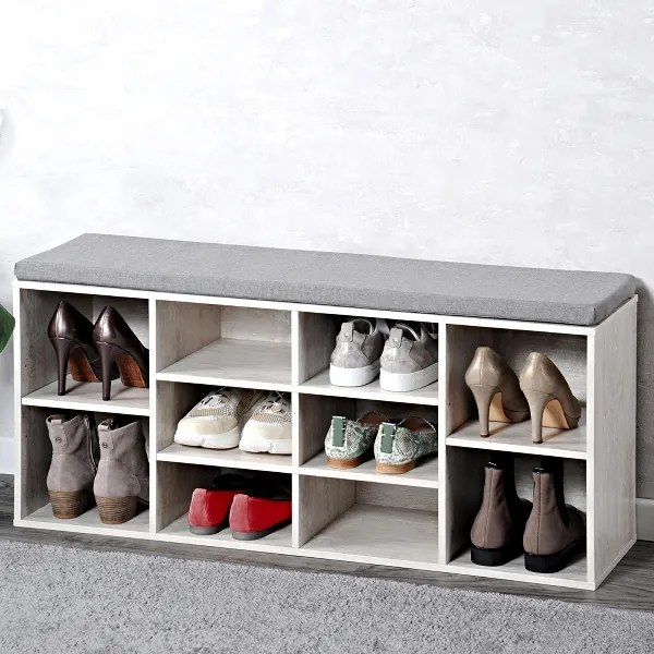 Szafka na buty z siedziskiem, 103,5 x 29,5 x 48 cm